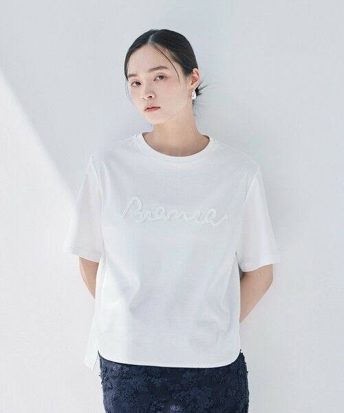 BIANCA / ビアンカ カットソー | 【デイリーユース】ロープ刺しゅうT | 詳細1