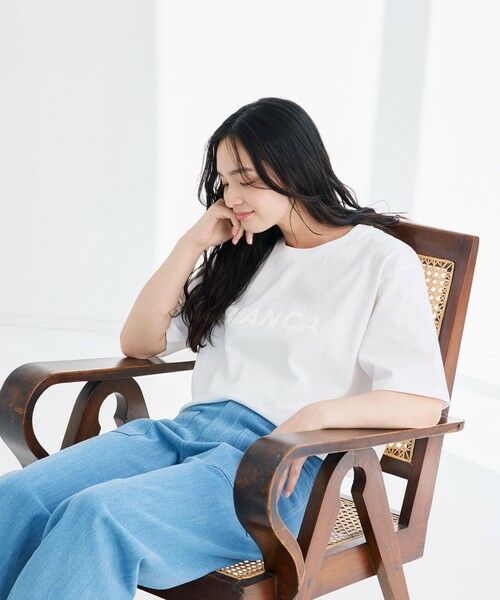 BIANCA / ビアンカ カットソー | 【着回し抜群】BIANCAコットンロゴT | 詳細2