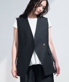 BIANCA / ビアンカ その他アウター | 【着回し抜群】ドライタッチリネンジレ