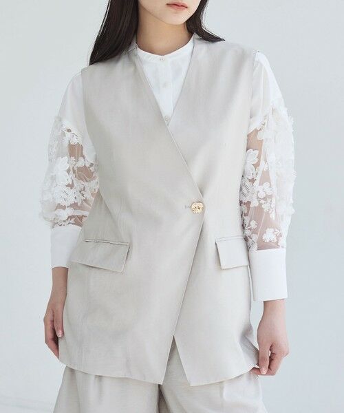 BIANCA / ビアンカ その他アウター | 【着回し抜群】ドライタッチリネンジレ | 詳細17