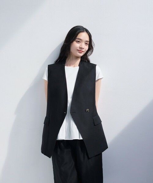 BIANCA / ビアンカ その他アウター | 【着回し抜群】ドライタッチリネンジレ | 詳細1