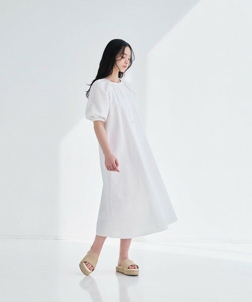 BIANCA / ビアンカ ロング・マキシ丈ワンピース | 【デイリーユース】コットンリネンフレアワンピース | 詳細4