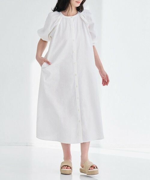 BIANCA / ビアンカ ロング・マキシ丈ワンピース | 【デイリーユース】コットンリネンフレアワンピース | 詳細9