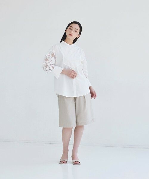 BIANCA / ビアンカ シャツ・ブラウス | 【イージーケア】華やかスリーブレースブラウス | 詳細1