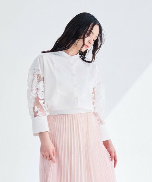 BIANCA / ビアンカ シャツ・ブラウス | 【イージーケア】華やかスリーブレースブラウス | 詳細10