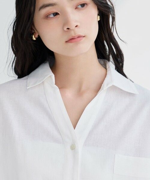 BIANCA / ビアンカ シャツ・ブラウス | 【デイリーユース】コットンリネンスキッパーシャツ | 詳細17