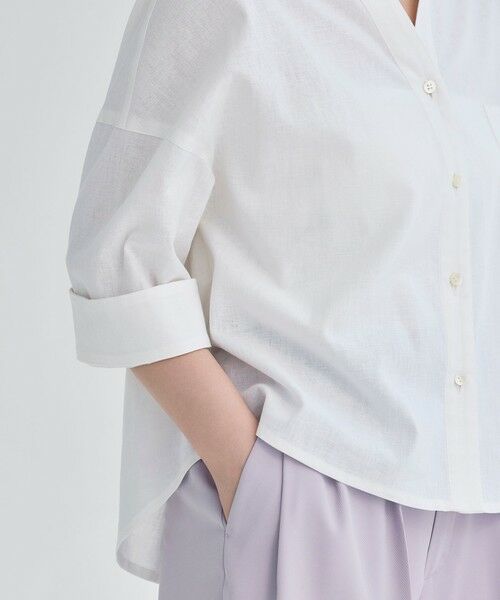 BIANCA / ビアンカ シャツ・ブラウス | 【デイリーユース】コットンリネンスキッパーシャツ | 詳細18