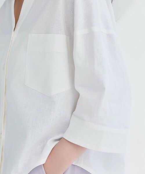 BIANCA / ビアンカ シャツ・ブラウス | 【デイリーユース】コットンリネンスキッパーシャツ | 詳細19