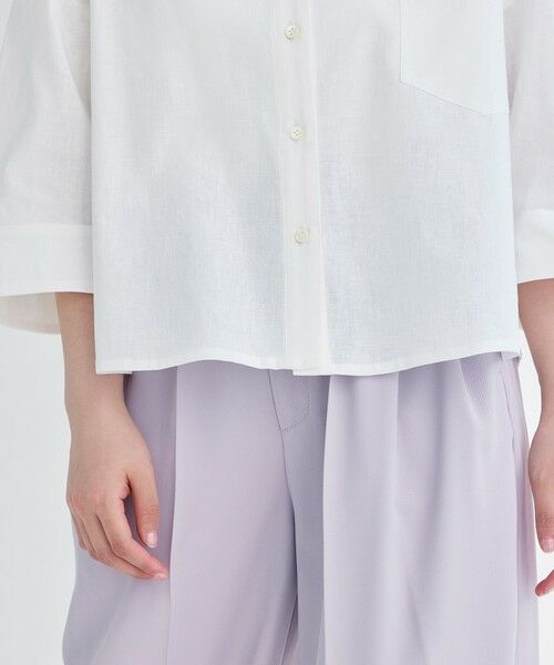 BIANCA / ビアンカ シャツ・ブラウス | 【デイリーユース】コットンリネンスキッパーシャツ | 詳細20