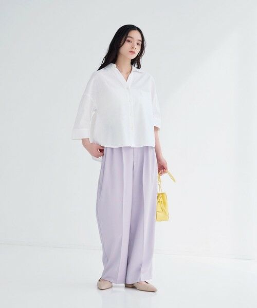 BIANCA / ビアンカ シャツ・ブラウス | 【デイリーユース】コットンリネンスキッパーシャツ | 詳細3