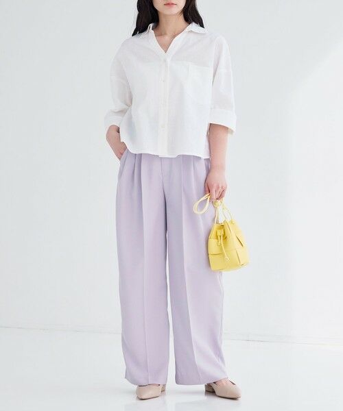 BIANCA / ビアンカ シャツ・ブラウス | 【デイリーユース】コットンリネンスキッパーシャツ | 詳細4