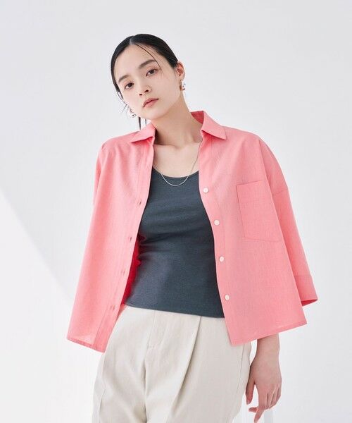 BIANCA / ビアンカ シャツ・ブラウス | 【デイリーユース】コットンリネンスキッパーシャツ | 詳細7