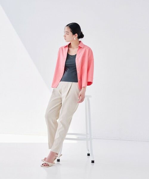 BIANCA / ビアンカ シャツ・ブラウス | 【デイリーユース】コットンリネンスキッパーシャツ | 詳細9