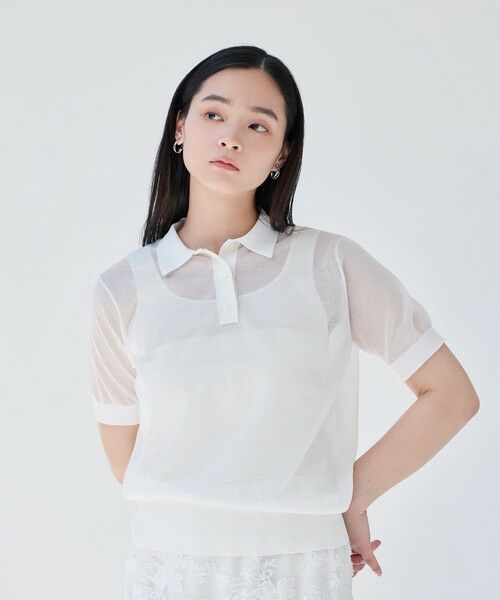 BIANCA / ビアンカ ニット・セーター | 【デイリーユース】シアースポーティーニットポロ | 詳細1