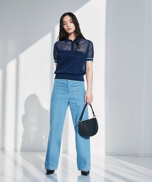 BIANCA / ビアンカ ニット・セーター | 【デイリーユース】シアースポーティーニットポロ | 詳細6