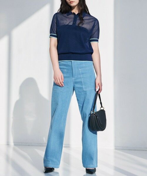 BIANCA / ビアンカ ニット・セーター | 【デイリーユース】シアースポーティーニットポロ | 詳細7