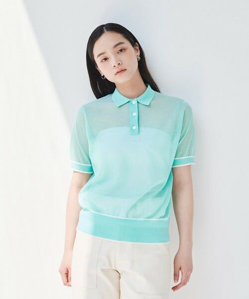 BIANCA / ビアンカ ニット・セーター | 【デイリーユース】シアースポーティーニットポロ | 詳細8