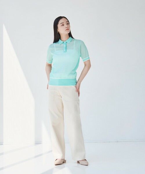 BIANCA / ビアンカ ニット・セーター | 【デイリーユース】シアースポーティーニットポロ | 詳細9