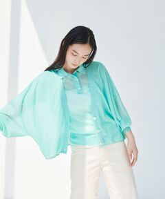 BIANCA / ビアンカ ニット・セーター | 【デイリーユース】ドルマンスリーブライトシアーカーデ