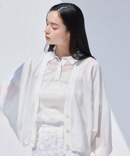 BIANCA / ビアンカ ニット・セーター | 【デイリーユース】ドルマンスリーブライトシアーカーデ | 詳細1