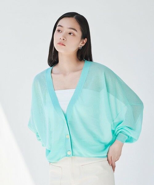 BIANCA / ビアンカ ニット・セーター | 【デイリーユース】ドルマンスリーブライトシアーカーデ | 詳細12