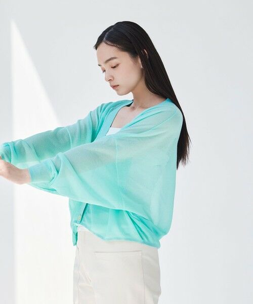 BIANCA / ビアンカ ニット・セーター | 【デイリーユース】ドルマンスリーブライトシアーカーデ | 詳細13