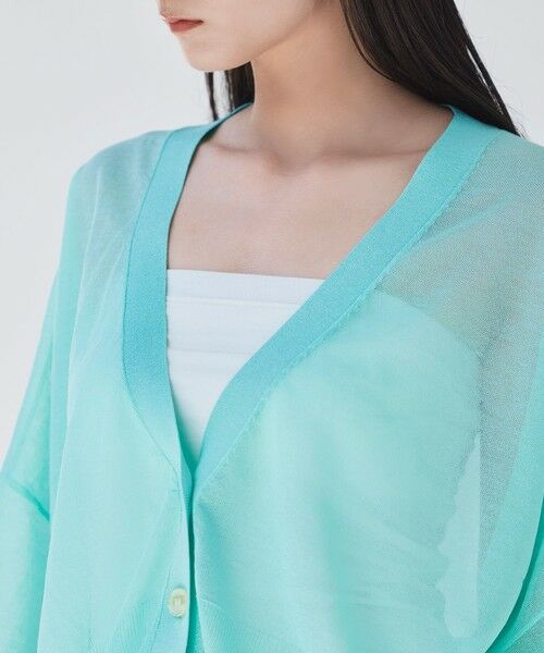 BIANCA / ビアンカ ニット・セーター | 【デイリーユース】ドルマンスリーブライトシアーカーデ | 詳細15