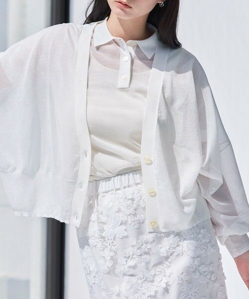 BIANCA / ビアンカ ニット・セーター | 【デイリーユース】ドルマンスリーブライトシアーカーデ | 詳細2