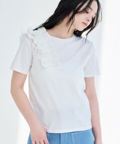 BIANCA / ビアンカ カットソー | 【マルチシーン】ショルダープリーツギャザーT