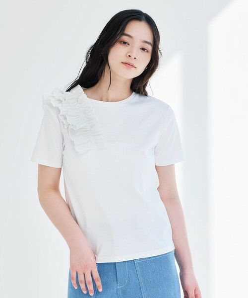 BIANCA / ビアンカ カットソー | 【マルチシーン】ショルダープリーツギャザーT | 詳細8