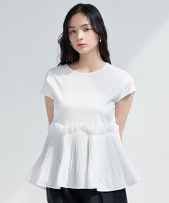 BIANCA / ビアンカ カットソー | 【マルチシーン】モダンプリーツコンビT