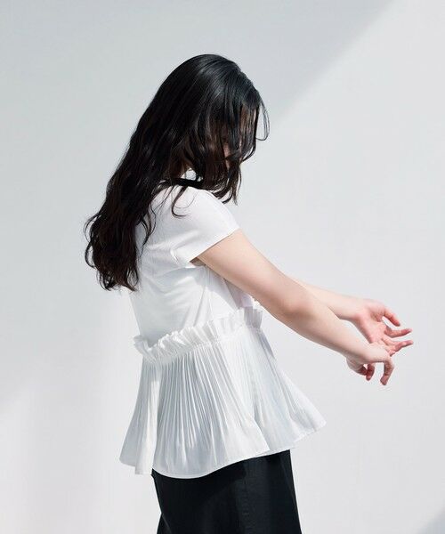 BIANCA / ビアンカ カットソー | 【マルチシーン】モダンプリーツコンビT | 詳細10