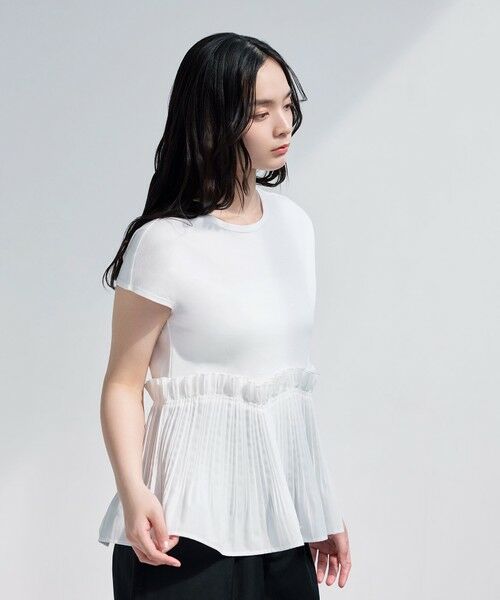 BIANCA / ビアンカ カットソー | 【マルチシーン】モダンプリーツコンビT | 詳細2