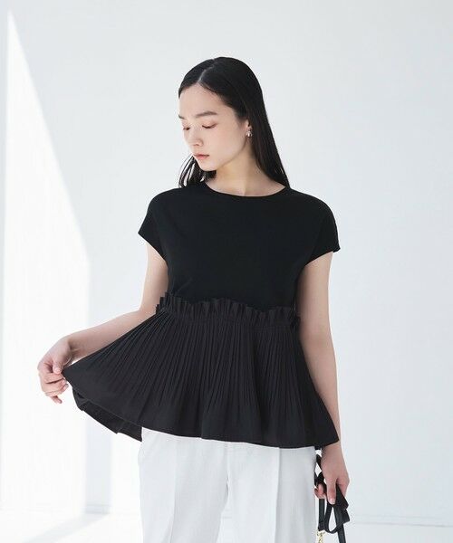 BIANCA / ビアンカ カットソー | 【マルチシーン】モダンプリーツコンビT | 詳細4