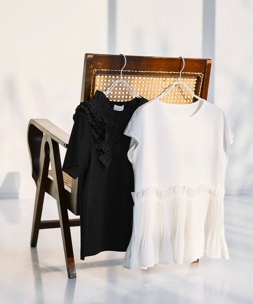 BIANCA / ビアンカ カットソー | 【マルチシーン】モダンプリーツコンビT | 詳細8