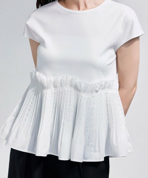 BIANCA / ビアンカ カットソー | 【マルチシーン】モダンプリーツコンビT | 詳細9