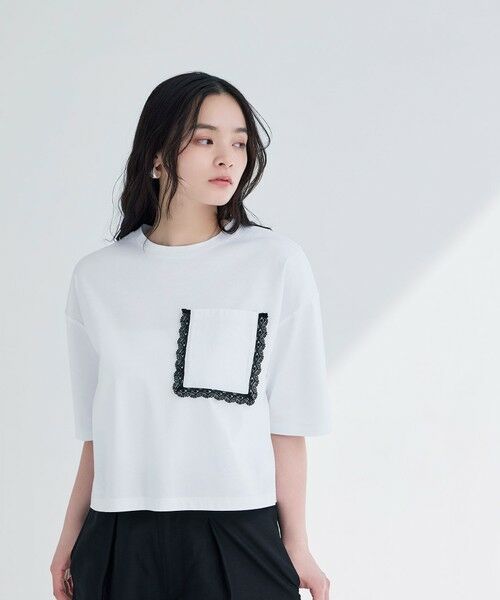 BIANCA / ビアンカ カットソー | 【デイリーユース】ポケットレースカットソー | 詳細5