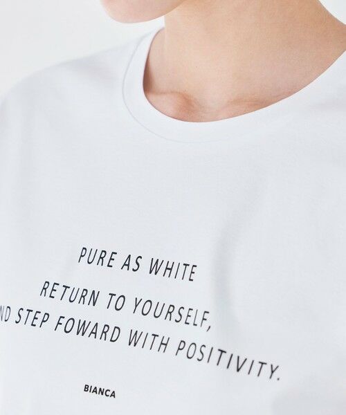 BIANCA / ビアンカ カットソー | 【デイリーユース】メッセージプリントT | 詳細12