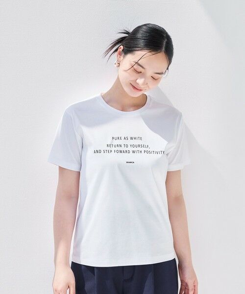 BIANCA / ビアンカ カットソー | 【デイリーユース】メッセージプリントT | 詳細8