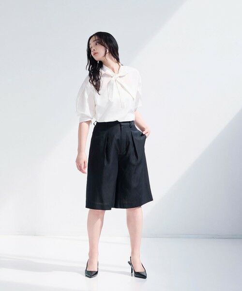 BIANCA / ビアンカ その他パンツ | 【着回し抜群】大人のリネンショートパンツ | 詳細4