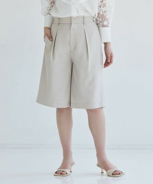 BIANCA / ビアンカ その他パンツ | 【着回し抜群】大人のリネンショートパンツ | 詳細5