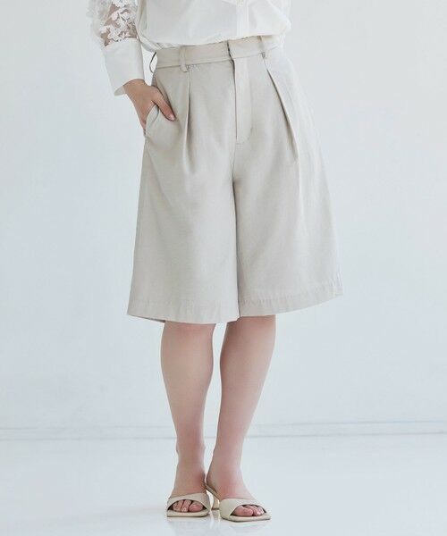 BIANCA / ビアンカ その他パンツ | 【着回し抜群】大人のリネンショートパンツ | 詳細6
