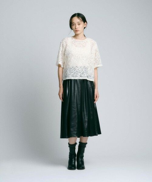 BIANCA / ビアンカ シャツ・ブラウス | 【再入荷】【オケージョン/デイリー】洗えるレースブラウスT <追加生産> | 詳細13