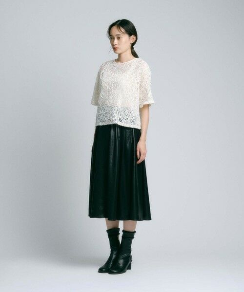 BIANCA / ビアンカ シャツ・ブラウス | 【再入荷】【オケージョン/デイリー】洗えるレースブラウスT <追加生産> | 詳細14