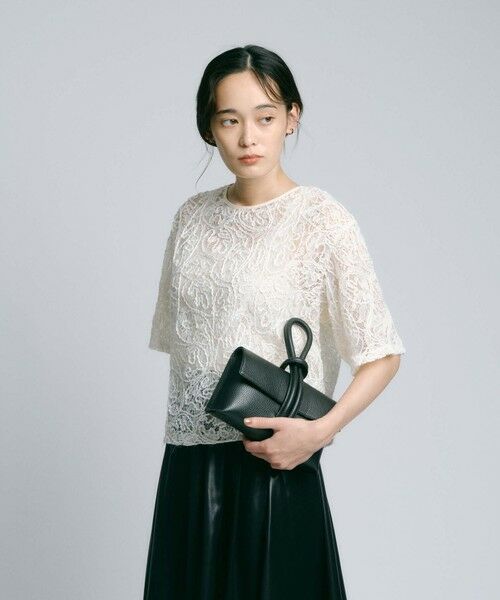 BIANCA / ビアンカ シャツ・ブラウス | 【再入荷】【オケージョン/デイリー】洗えるレースブラウスT <追加生産> | 詳細24