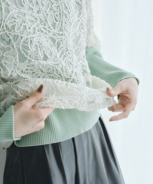 BIANCA / ビアンカ シャツ・ブラウス | 【再入荷】【オケージョン/デイリー】洗えるレースブラウスT <追加生産> | 詳細3