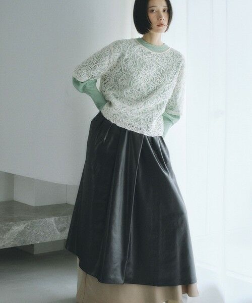 BIANCA / ビアンカ シャツ・ブラウス | 【再入荷】【オケージョン/デイリー】洗えるレースブラウスT <追加生産> | 詳細5