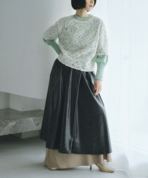 BIANCA / ビアンカ シャツ・ブラウス | 【再入荷】【オケージョン/デイリー】洗えるレースブラウスT <追加生産> | 詳細6