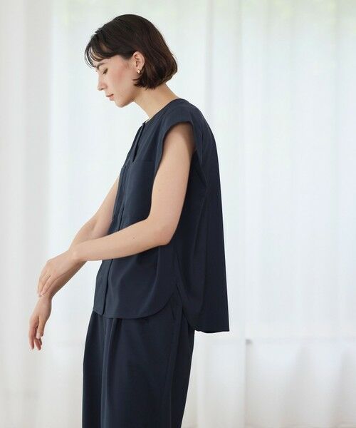 BIANCA / ビアンカ シャツ・ブラウス | 【マルチシーン】ドライタッチ ツインポケットブラウス | 詳細7