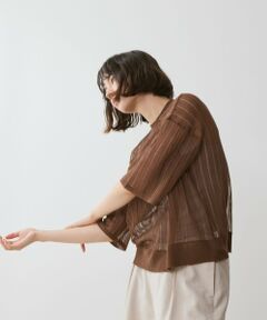 BIANCA / ビアンカ ニット・セーター | 【デイリーユース】シアーストライプニット